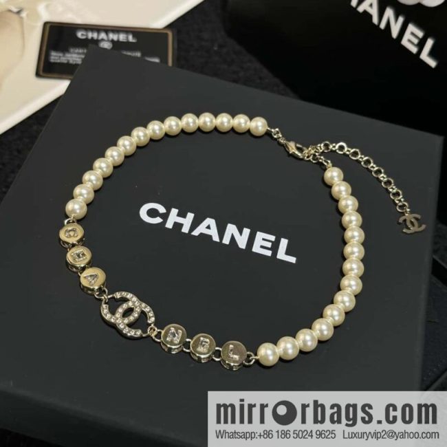 ❗️New ❗️ Chanel necklace ☀️ new ☑️ Chanel double c pearl necklace ☀️