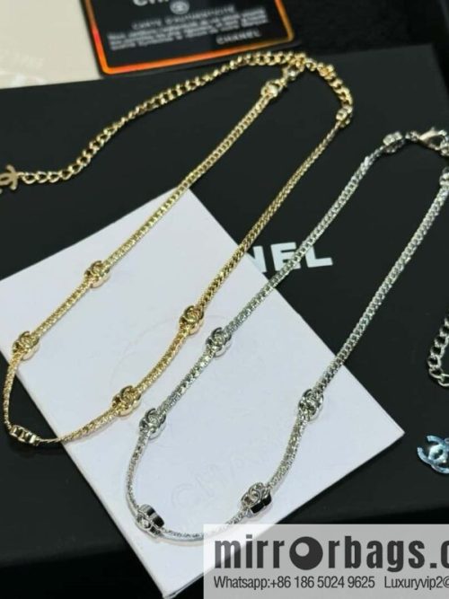 ❗️New ❗️ ☀️ new ☑️ Chanel 5 double c snake bone chain necklace ☀️