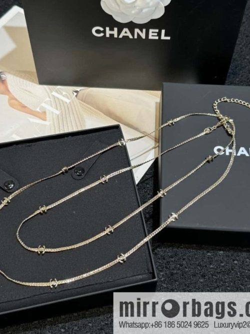 ❗️New ❗️ ☀️ new ☑️ Chanel 15 double c snake bone long necklace ☀️