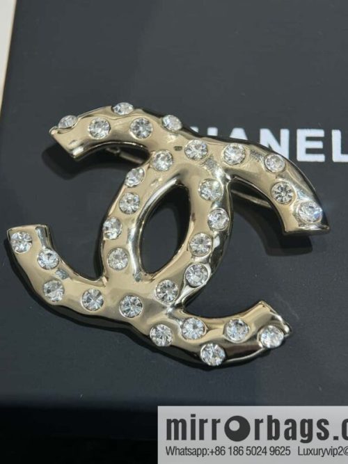 ❗️New ❗️☀️ New ☑️ Chanel Double C Full Diamond Brooch ☀️