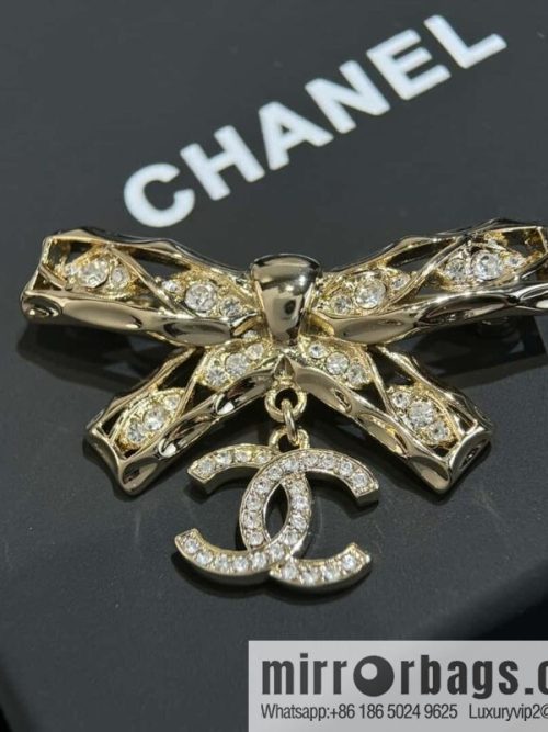 ❗️New ❗️☀️ New ☑️ Chanel Double C Bow Brooch ☀️