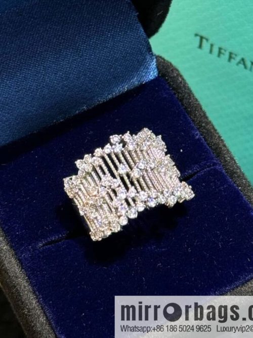 New ☑️ TIFFANY & Co. Full Diamond String Ring