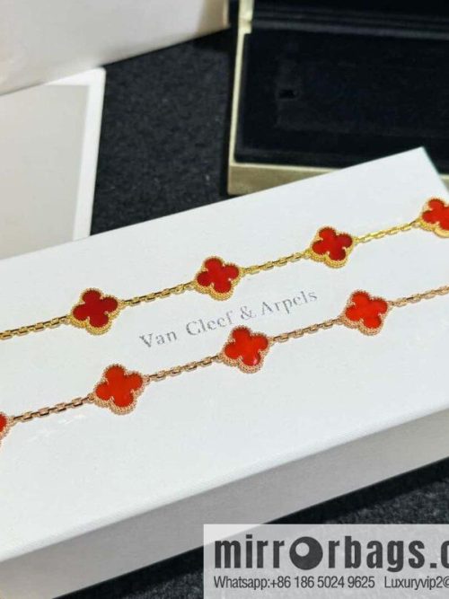 ❗️CNC version ❗️ ☀️ Van Cleef & Arpels agate four-leaf clover five-flower bracelet ☀
