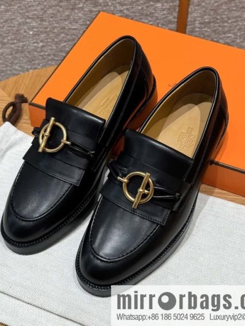 HERMES 108 lmpact loafer-loafers, black/Noir calfskin/calfskin