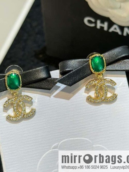 ❗️New ❗️☀️ new ☑️ Chanel double c bow stud earrings ☀️