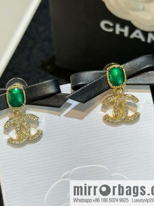 ❗️New ❗️☀️ new ☑️ Chanel double c bow stud earrings ☀️