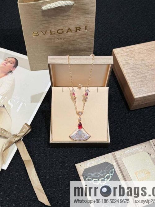 ❗️New ❗️ ☀️ original order ☀ BVLGARI DIVAS\'DREAM Liu Yifei same fan necklace, stud earrings ☀️