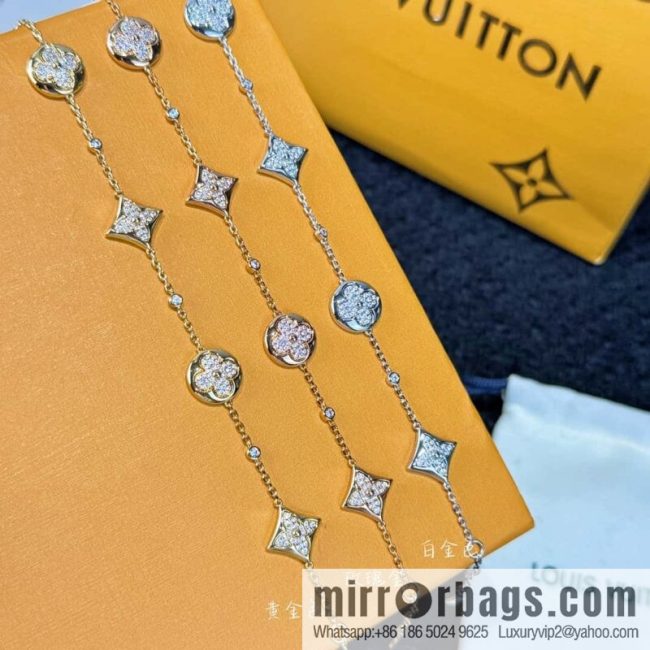 ❗️New ❗️ ☀ Louis Vuitton COLOR BLOSSOM BB MULTI-PATTERN Full Diamond LV Bracelet ☀