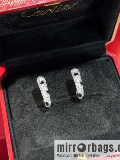 ❗New ❗ ☀️☀ Cartier Cartier leopard print full diamond stud earrings ☀
