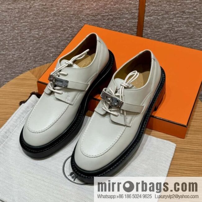 wsxc1730390999861_0-800x800oaxmtib2bxz10236_20250625041023.jpg HERMES 252 First Platform Oxford Shoes, Clay Beige/Clay beige/Calfskin