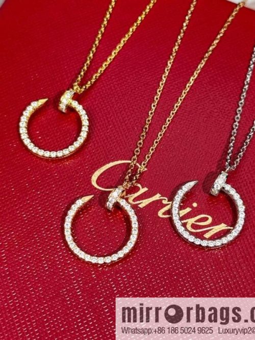 ❗New ❗ ☀ Cartier Cartier Glossy, Full Diamond, Nail Necklace ☀