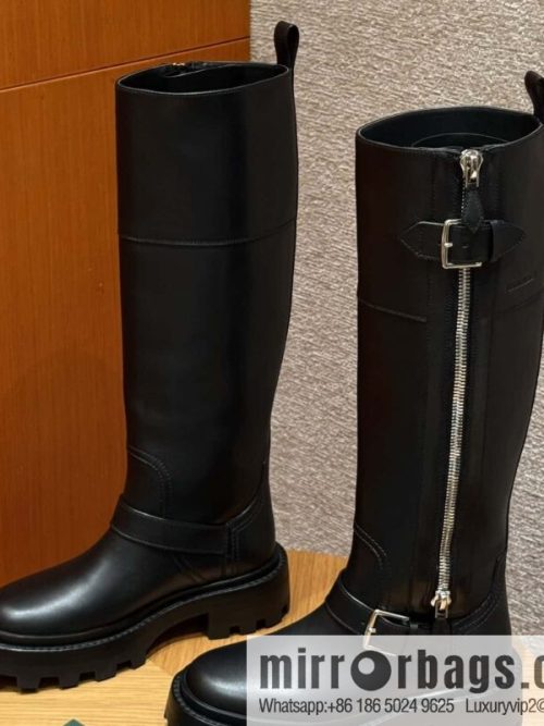 HERMES 218 Jaime Boots, black/Noir calfskin/calfskin