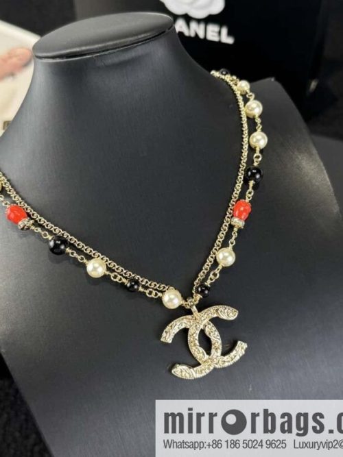 ❗️New ❗️ ☀️ New ☑️ Chanel Double C Double Pearl Necklace ☀️