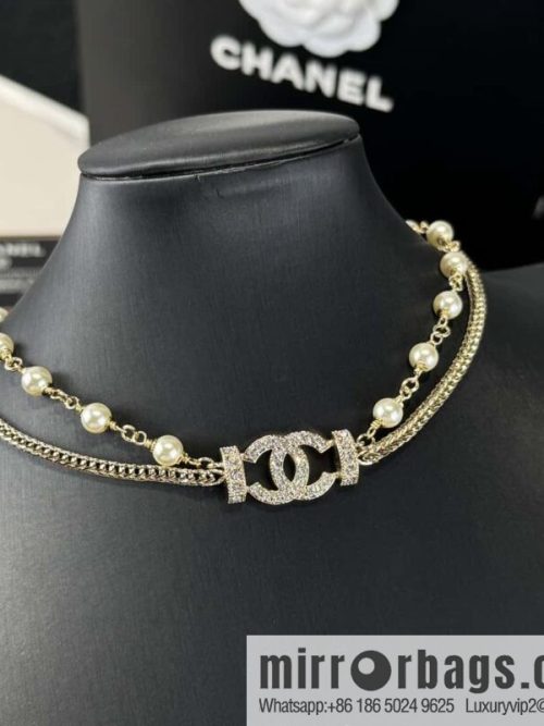 ❗️New ❗️☀️ New ☑️ Chanel Double C Double Pearl Necklace ☀️