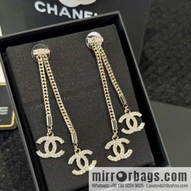 ❗️New ❗️☀️ new ☑️ chanel c2 double c tassel earrings ☀️