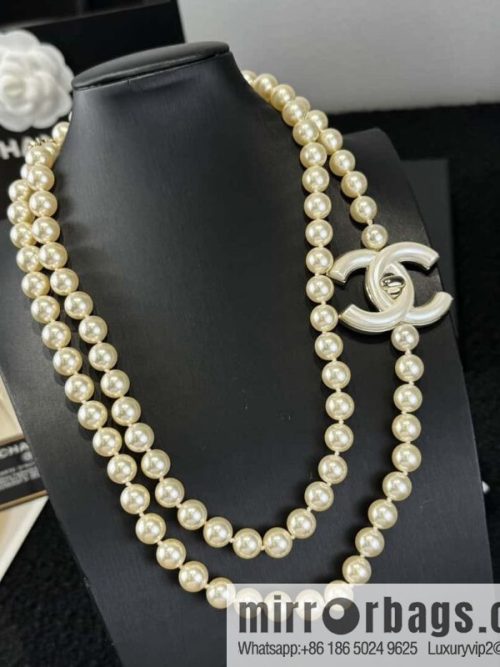 ❗️New ❗️☀️ new ☑️ Chanel double c pearl coco necklace sweater chain ☀️