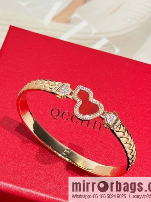 ❗️New ❗️ ☀️ Original ☀️ Qeelin Kirin Woven Red Chalcedony Gourd Bracelet Bracelet ☀️