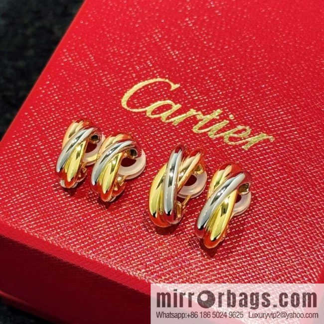 ❗️CNC version ❗️ ☀️ Cartier classic large small three-color smooth ear clip ear shot ☀️
