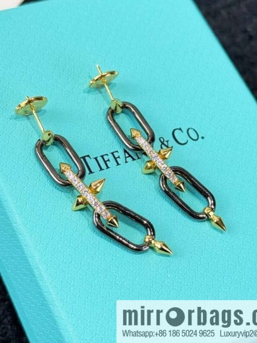 ❗️New ❗️ ☀️ Original ☀️ Tiffany & co Tiffany Titan Jewelry Tiffany Titan by Pharrell Williams Trident Gun Black Stud Earrings ☀️