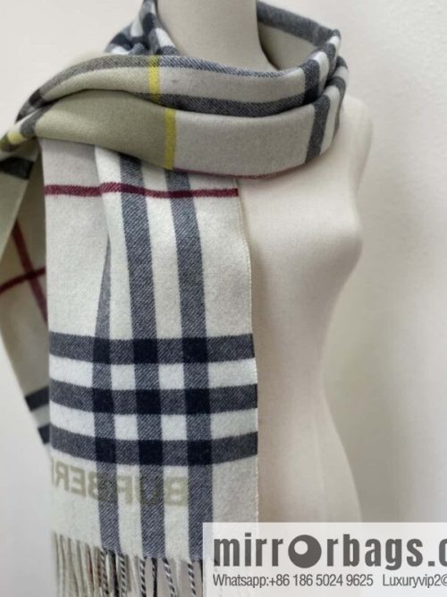 𝐁𝐔𝐑𝐁𝐄𝐑𝐑ღ• two-color contrast grid cashmere scarf 24 new colors