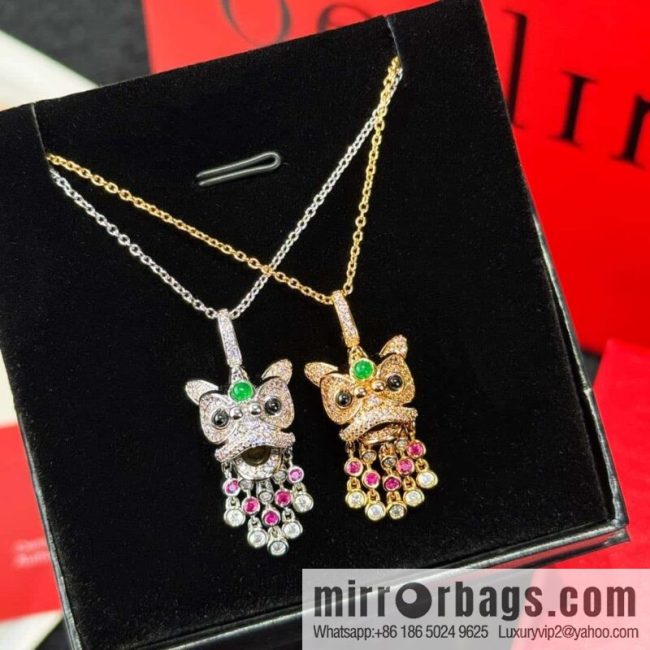 ❗️New ❗️ ☀️ Qeelin full diamond lion tassel necklace ☀️