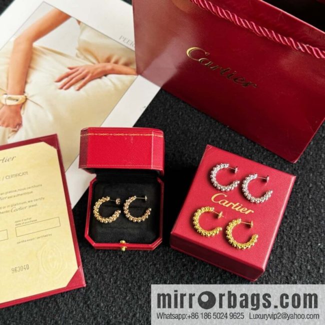 ❗️New ❗️ ☀️ Cartier clash de Cartier wide bullet full drill stud earrings ☀️
