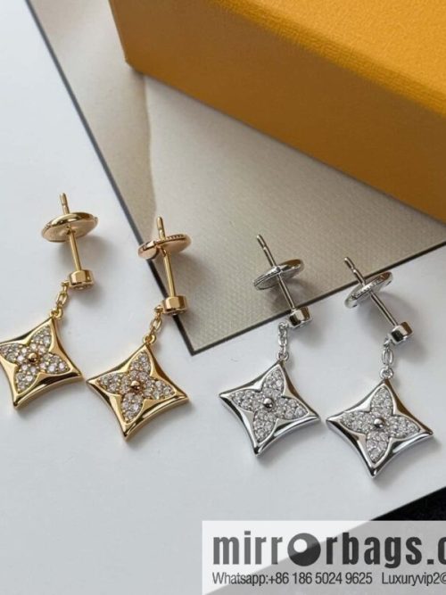 ❗️New ❗️ ☀ Louis Vuitton LV full diamond flower stud earrings ☀