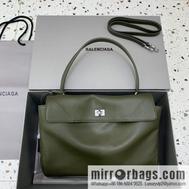 [Medium green 】 𝐁𝐀𝐋𝐄𝐍𝐂𝐈𝐀𝐆𝐀 𝐑𝐎𝐃𝐄𝐎 𝐁𝐀𝐆 series handbag model number: 78972
