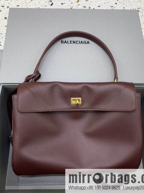 [Large jujube gold buckle 】 𝐁𝐀𝐋𝐄𝐍𝐂𝐈𝐀𝐆𝐀 𝐑𝐎𝐃𝐄𝐎 𝐁𝐀𝐆 series handbag model number: 78972