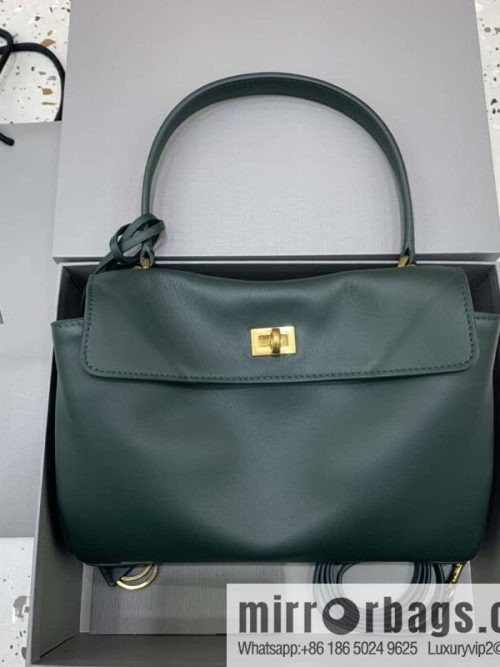 🖤[Small malachite green 】 𝐁𝐀𝐋𝐄𝐍𝐂𝐈𝐀𝐆𝐀 𝐑𝐎𝐃𝐄𝐎 𝐁𝐀𝐆 series handbag model number: 78972