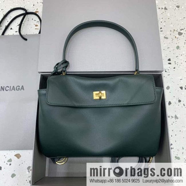 🖤[Small malachite green 】 𝐁𝐀𝐋𝐄𝐍𝐂𝐈𝐀𝐆𝐀 𝐑𝐎𝐃𝐄𝐎 𝐁𝐀𝐆 series handbag model number: 78972