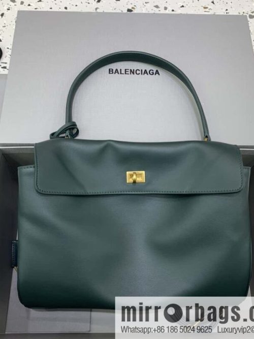 [Medium malachite green 】 𝐁𝐀𝐋𝐄𝐍𝐂𝐈𝐀𝐆𝐀 𝐑𝐎𝐃𝐄𝐎 𝐁𝐀𝐆 series handbag model number: 78972