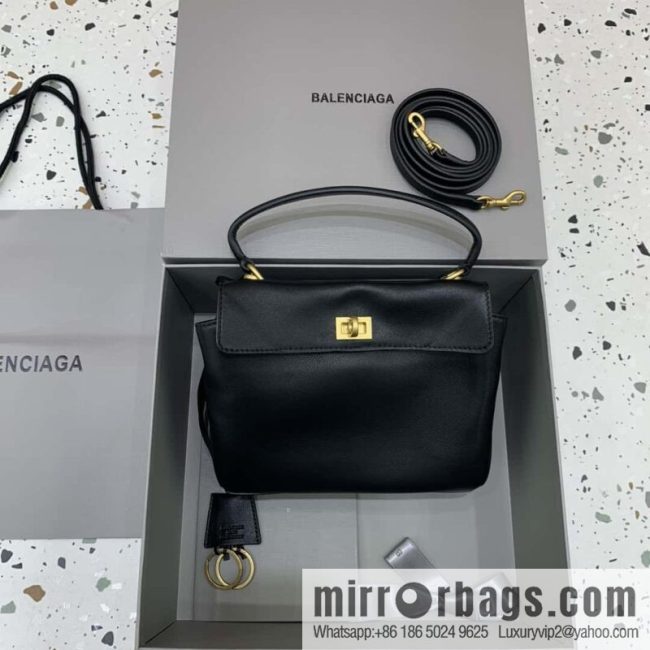 Balenciag rodeo mini [black gold buckle] Model: 78972 handbag