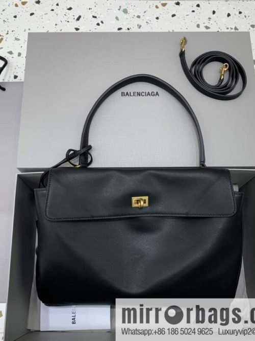 [Medium black gold buckle 】 𝐁𝐀𝐋𝐄𝐍𝐂𝐈𝐀𝐆𝐀 𝐑𝐎𝐃𝐄𝐎 𝐁𝐀𝐆 series handbag model number: 78972