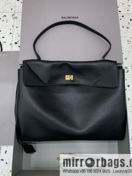 [Large black gold buckle 】 𝐁𝐀𝐋𝐄𝐍𝐂𝐈𝐀𝐆𝐀 𝐑𝐎𝐃𝐄𝐎 𝐁𝐀𝐆 series handbag model number: 78972