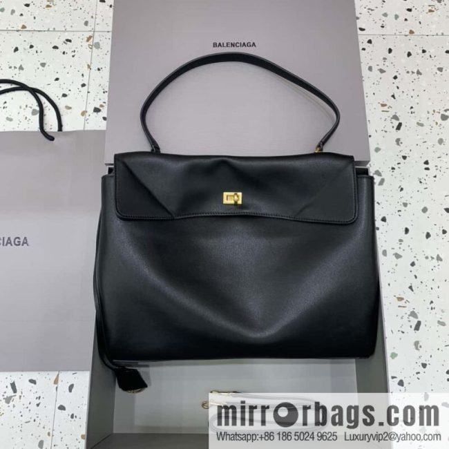[Large black gold buckle 】 𝐁𝐀𝐋𝐄𝐍𝐂𝐈𝐀𝐆𝐀 𝐑𝐎𝐃𝐄𝐎 𝐁𝐀𝐆 series handbag model number: 78972