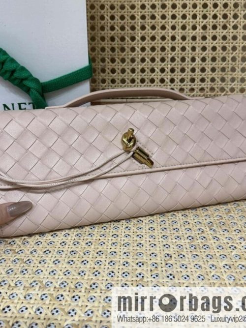 BV Andiamond Clutch Bag 741511 Lotus Powder
