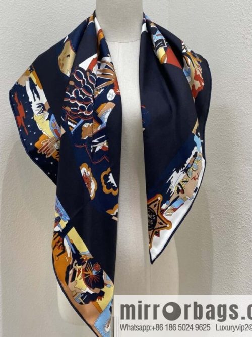 HERMES \"Story on Boots\" Square scarf
