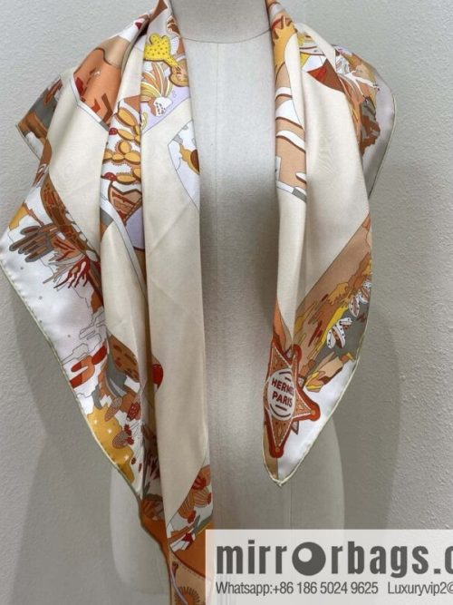 HERMES \"Story on Boots\" Square scarf