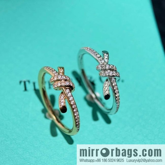 ❗️New ❗️ TIFFANY & Co. Tiffany Knot Bow Half Full Diamond Ring