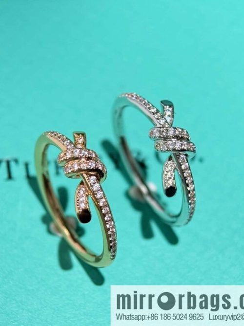 ❗️New ❗️ TIFFANY & Co. Tiffany Knot Bow Half Full Diamond Ring