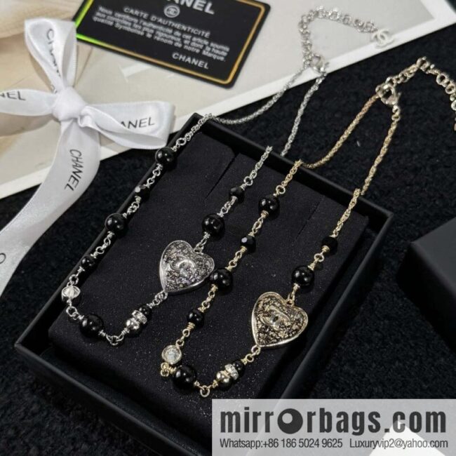 wsxc1741946835623_5-800x800q5qq0e0csxm330_20250625093617.jpg ❗️New ❗️☀️ new ☑️ Chanel double c peach heart love necklace ☀️