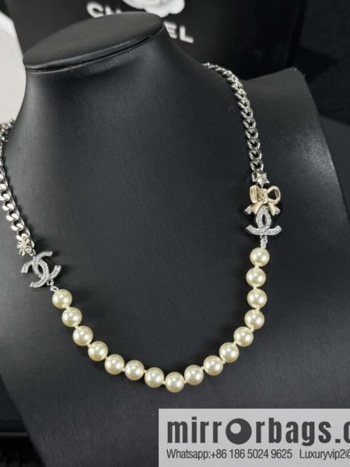 ❗️New ❗️ ☀️ New ☑️ Chanel Double C Pearl Necklace ☀️