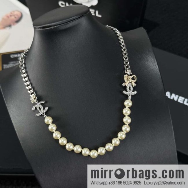 ❗️New ❗️ ☀️ New ☑️ Chanel Double C Pearl Necklace ☀️
