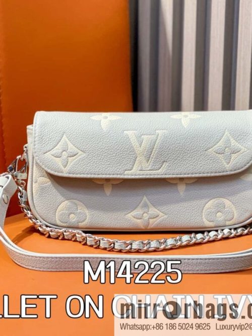 [Original order boutique] M14225 taro purple, full leather chain armpit bag WALLET ON CHAIN IVY handbag
