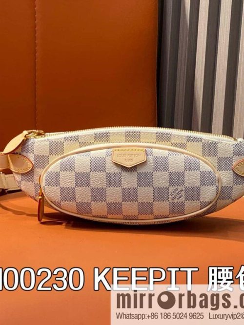 [Original order boutique] N00230 white grid, small fanny pack, the new KEEPIT fanny pack of the season