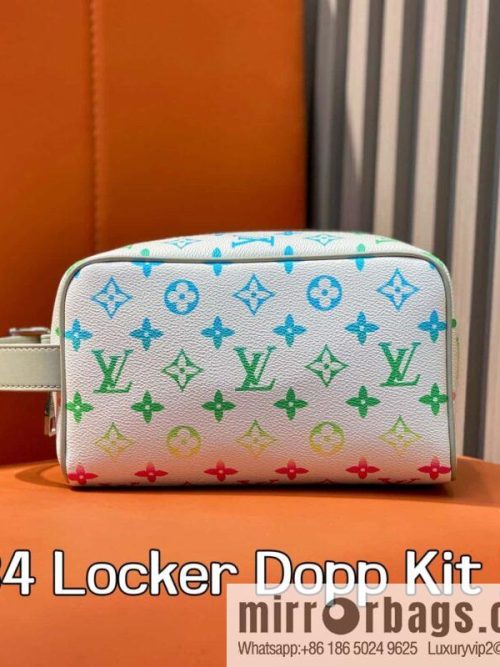 [Original order boutique] M14034 white gradual change cosmetic bag toilet bag, this Locker Dopp Kit toilet bag