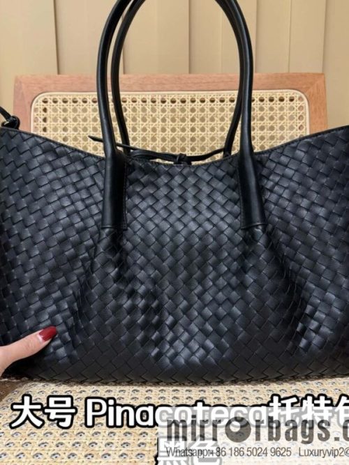 BV Large Pinacoteca Tote Bag 817166 Black