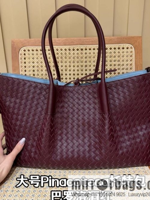 BV Large Pinacoteca tote bag 817166 Barolo burgundy