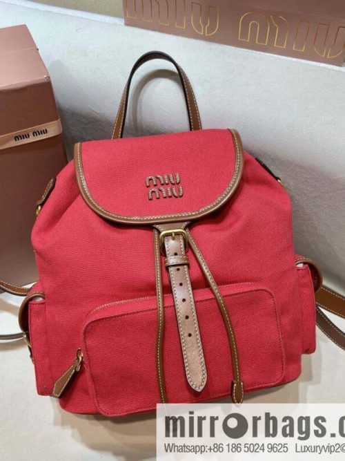 MIUMIU 💕 new backpack 💕 5BZ042 💕💕 red